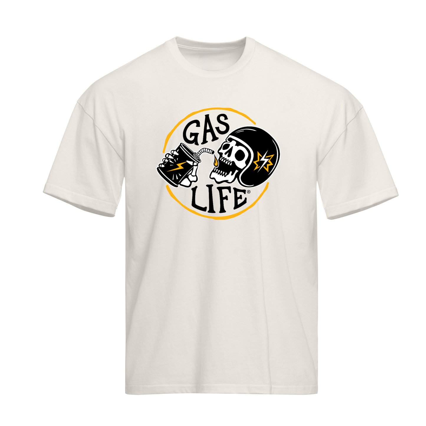 Gas Life® Gold Ring T-Shirt - Bone