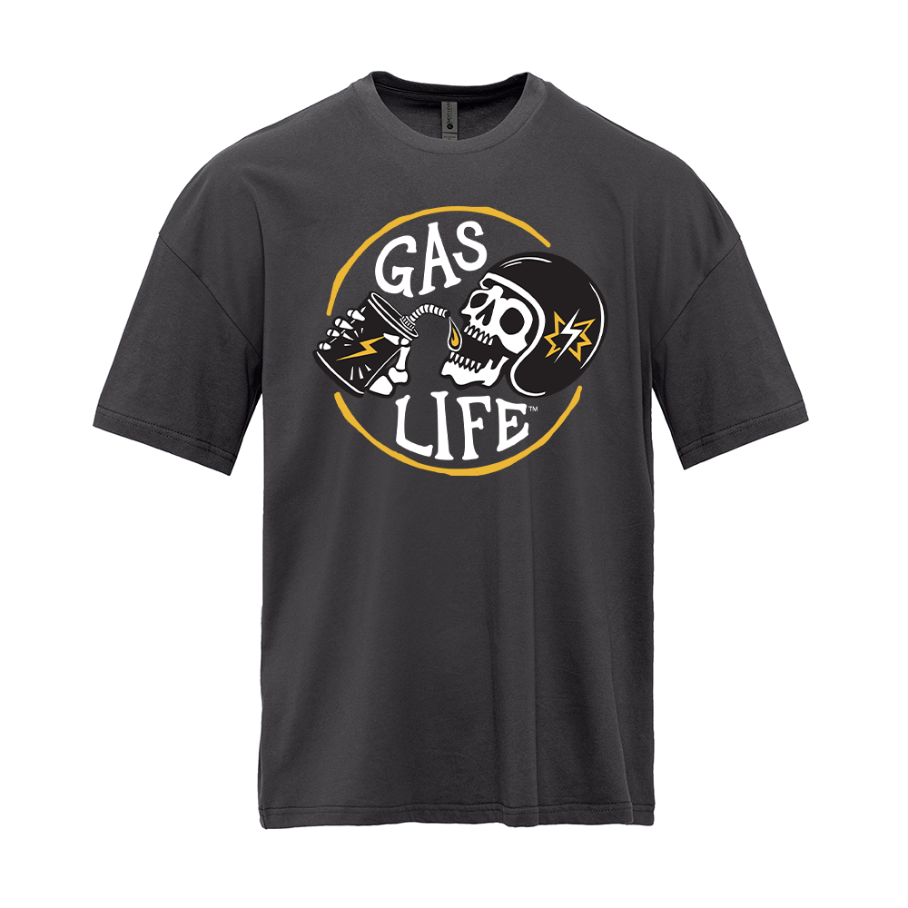 Gas Life® Gold Ring T-Shirt - Graphite Black