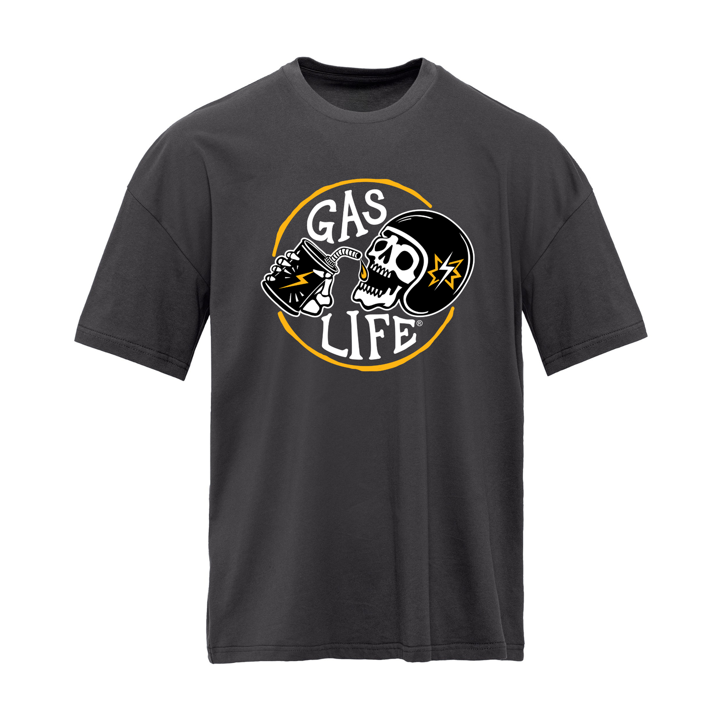 Gas Life® Gold Ring T-Shirt - Graphite Black