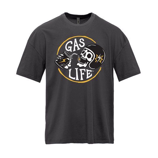 Gas Life® Gold Ring T-Shirt - Graphite Black