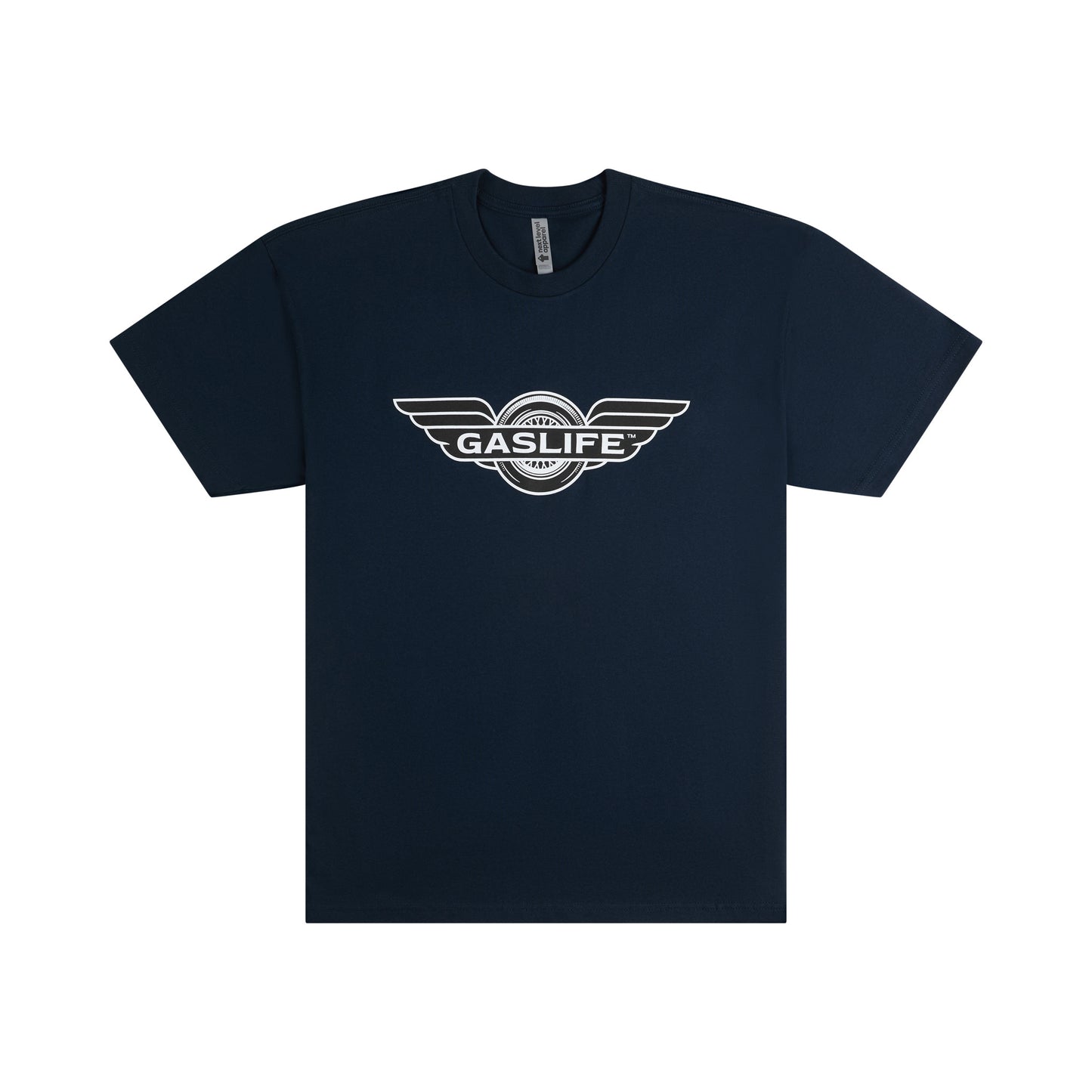 Gas Life® Winged Wheel T-Shirt - Midnight Navy